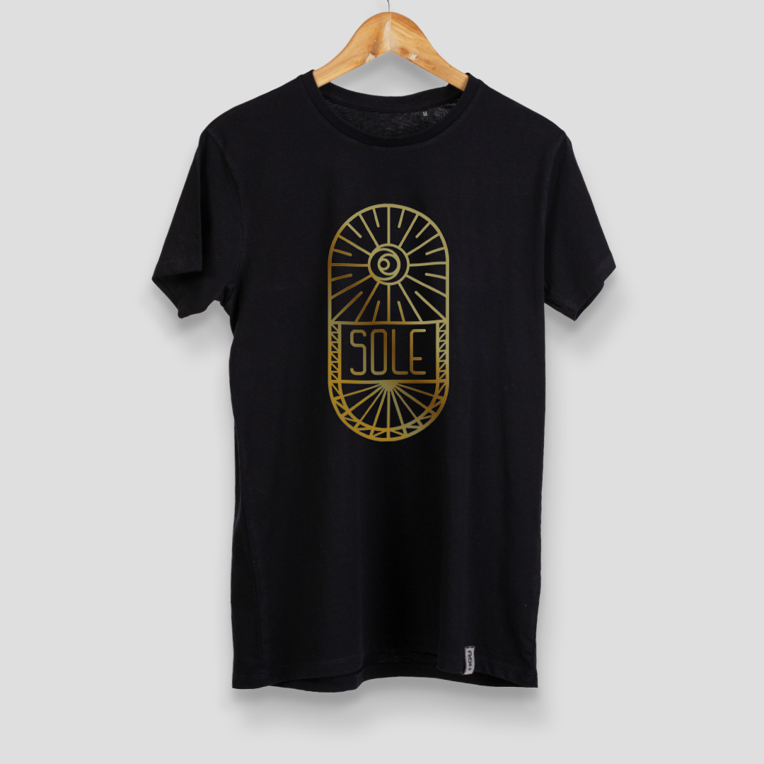 tricou sole_negru-embleme - ash store
